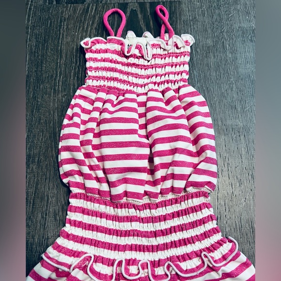 Les Tout Petits***Striped Baby Summer Outfit***12 mo. $148 - Picture 3 of 3